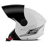 Capacete Aberto Mixs Way Viseira Fume Branco 60