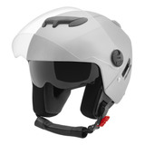 Capacete Aberto Moto New Atomic Óculos Interno Automático