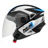 Capacete Aberto Pro Tork New Liberty Three Pro Brilhante Cor Azul Tamanho Do Capacete 60