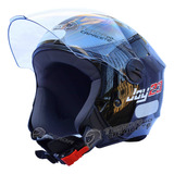 Capacete Aberto Taurus Joy 23 Preto Viseira Antirrisco