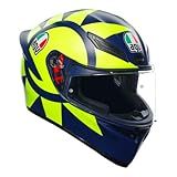 Capacete Agv K1S Soleluna 2018 Réplica Blue Yellow 60 L