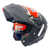 Capacete Articulado Mt Atom 2 Sv Robocop Escamoteavel Preto