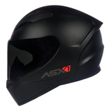 Capacete Asx City Preto Fosco Mate Tamanho L