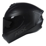 Capacete Asx Draken Solid Preto Fosco