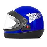 Capacete Automático Sport Moto SM Solid 60 Azul