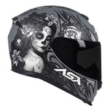 Capacete Axxis Eagle Caveira Mulher Moto