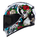 Capacete Axxis Eagle Lady Catrina Caveira