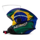 Capacete Bandeira Do Brasil New Liberty