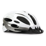 Capacete Bike Ciclismo Absolute Nero Branco Prata G Mtb