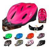 Capacete Bike Ciclismo Mtb Bicicleta Com Regulagem Cor Rosa chiclete Tamanho 56 62cm