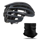 Capacete Bike Ciclismo Polisport Lightroad Preto Bandana Kit