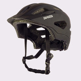 Capacete Bike Infantil Full Face Damatta Cor Preto Tamanho M