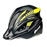 CAPACETE BIKE MTB AIR TAM M 54 57CM COM VISTA LIGHT PRETO AMRELO NEON