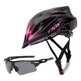 Capacete Bike Mtb Ciclismo Tsw Ajustável Óculos Esporte