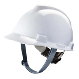 Capacete Branco Msa V gard Carneira Push Key Jugular Obra Ca