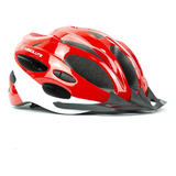 Capacete Ciclismo Absolute Nero Bike Mtb Speed Com Pisca Led Cor Vermelho branco Tamanho M 54 57cm