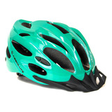 Capacete Ciclismo Bike Absolute Nero Mtb Led Pisca Viseira Cor Verde Verniz Tamanho Ajustável m 54 57 