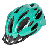Capacete Ciclismo Bike Mtb Gta Start Inmold Led P Bicicleta Cor Acqua Tamanho M 54 58 