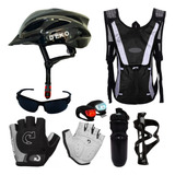 Capacete Ciclismo Bike Proteçao Kit Lanterna Led Bicicleta