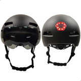 Capacete Ciclistico Inow Com Luz De Segurança Traseira