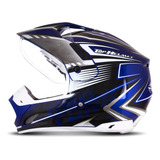 Capacete Cross Trilha Th1 Vision Adventure Viseira Cristal