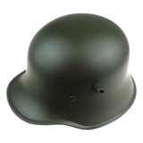 Capacete De Aço Alemão M16 Primeira Guerra Mundial Verde