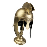 Capacete De Cavaleiro Medieval Paladino Romano Dourado