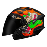 Capacete De Moto Aberto New Liberty 3 Coyote Fosco Vis Fumê