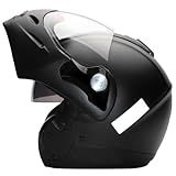 Capacete De Moto Mixs MX Captiva Com Viseira Interna Solar Óculos De Sol Articulado Escamoteável Robocop Preto Fosco 60