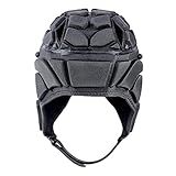 Capacete De Rugby Headgear Boné Scrum Protetor De Cabeça De Hóquei Chapéu Protetor  Color   Black M 