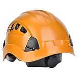 Capacete De Segurança Capacete Dispositivo De Proteção Para Escalada Externa Ao Ar Livre Espeleologia Resgate Rapel Industrial Capacetes Laranja 