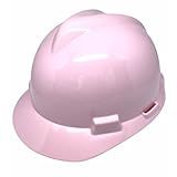 Capacete De Segurança Msa Feminino Com Catraca Rosa Claro Confortavel E Delicado Proteção EPI