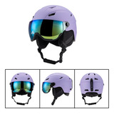 Capacete De Segurança Snowboard Removível Cor Roxa Integrada Tamanho Xl61 64cm