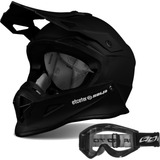 Capacete De Trilha Etceter Cross Oculos Motocross Pro Tork