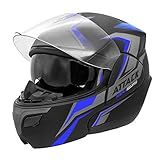 CAPACETE ESCAMOTEÁVEL PRO TORK ATTACK HSA AZUL TAM- 60