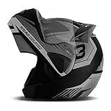 CAPACETE ESCAMOTEÁVEL PRO TORK V-PRO JET 3 CINZA TAM- 62