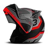 CAPACETE ESCAMOTEÁVEL PRO TORK V PRO JET 3 VERMELHO TAM 58