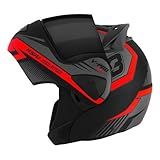 CAPACETE ESCAMOTEÁVEL PRO TORK V PRO JET 3 VERMELHO TAM 58 VIS FUMÊ