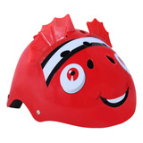 Capacete Esportivo 3d Infantil Ajustável Animais Segurança Cor Peixe Tamanho M
