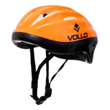 Capacete Esportivo Patins Skate Bike Patinete Vollo Sports Cor Laranja Tamanho G