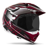 Capacete Esportivo Th1 Vision Adventure Off Road Visor Fumê
