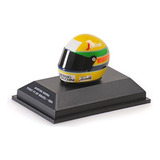 Capacete F1 Ayrton Senna 1 Gp Brasil 1984 1 8 Minichamps Cor Amarelo