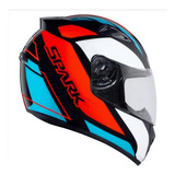 Capacete Fechado Ebf Spark Mixed Blue