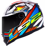 Capacete Fechado Moto Ls2 Ff358 Classic Xdron Neon Laranja