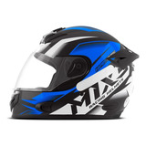 Capacete Fechado Moto Mixs Mx2 Storm Carbon Fosco Integral