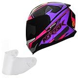 Capacete Feminino Norisk Razor Speedmax Rosa Viseira Fume 58