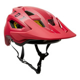 Capacete Fox Mips Ciclismo Adulto Vermelho Pala Ajustável