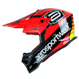 Capacete Fusion 2 0 Relay Asw Vermelho Preto Amarelo Cross