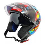 Capacete Fw3 Com Oculos Interno Aberto Cores Xopen Fox Top