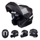 Capacete Gladiador Moto Texx Gladiator V3 Articulado Robocop Cor Preto fosco Tamanho Do Capacete 60